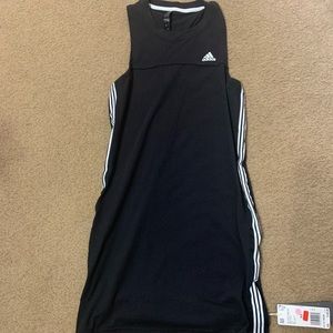 Adidas black and white dress